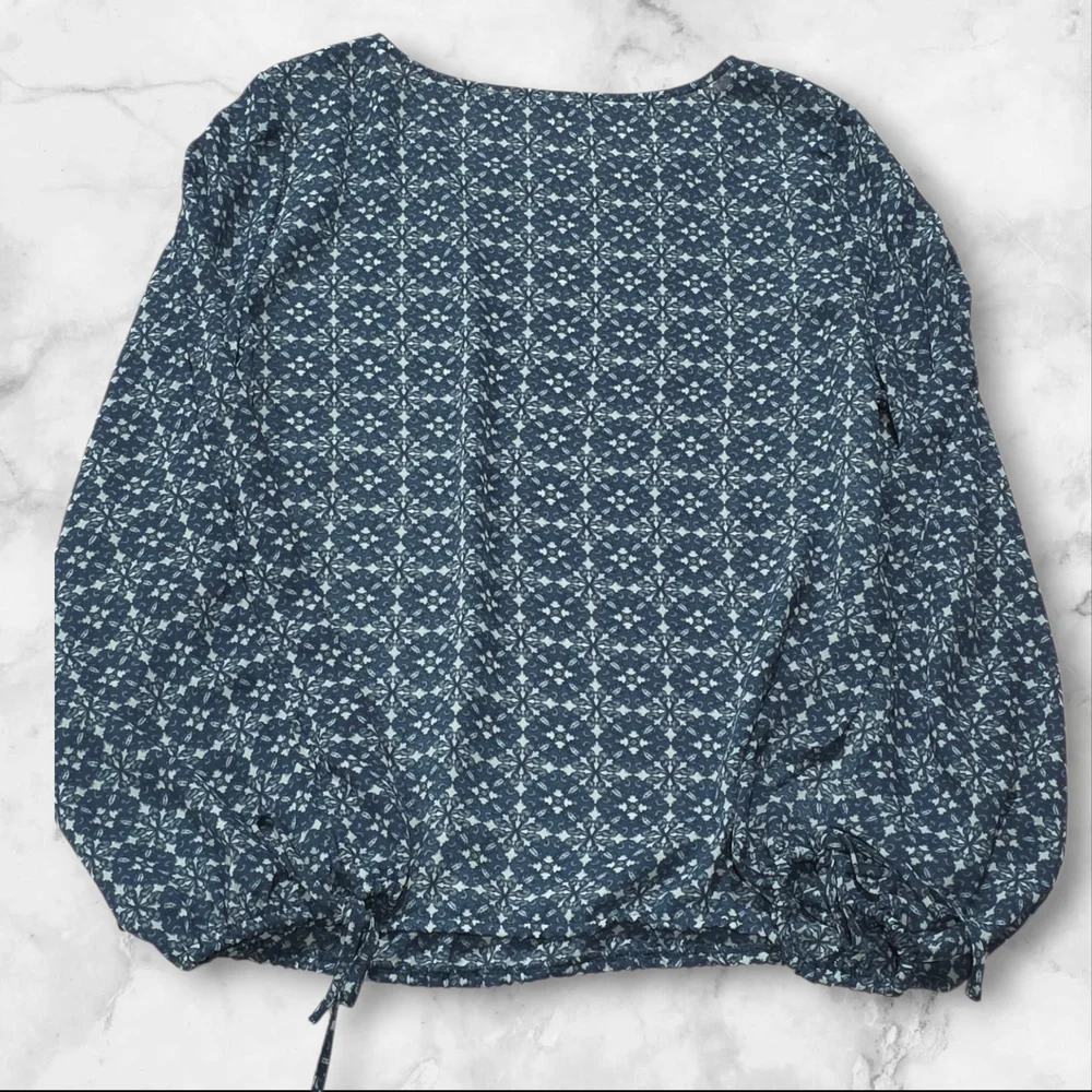 Finn & Grace Open Long Sleeve Patterned Blouse Shirt Top Size Small (S) B89 - Picture 5 of 10